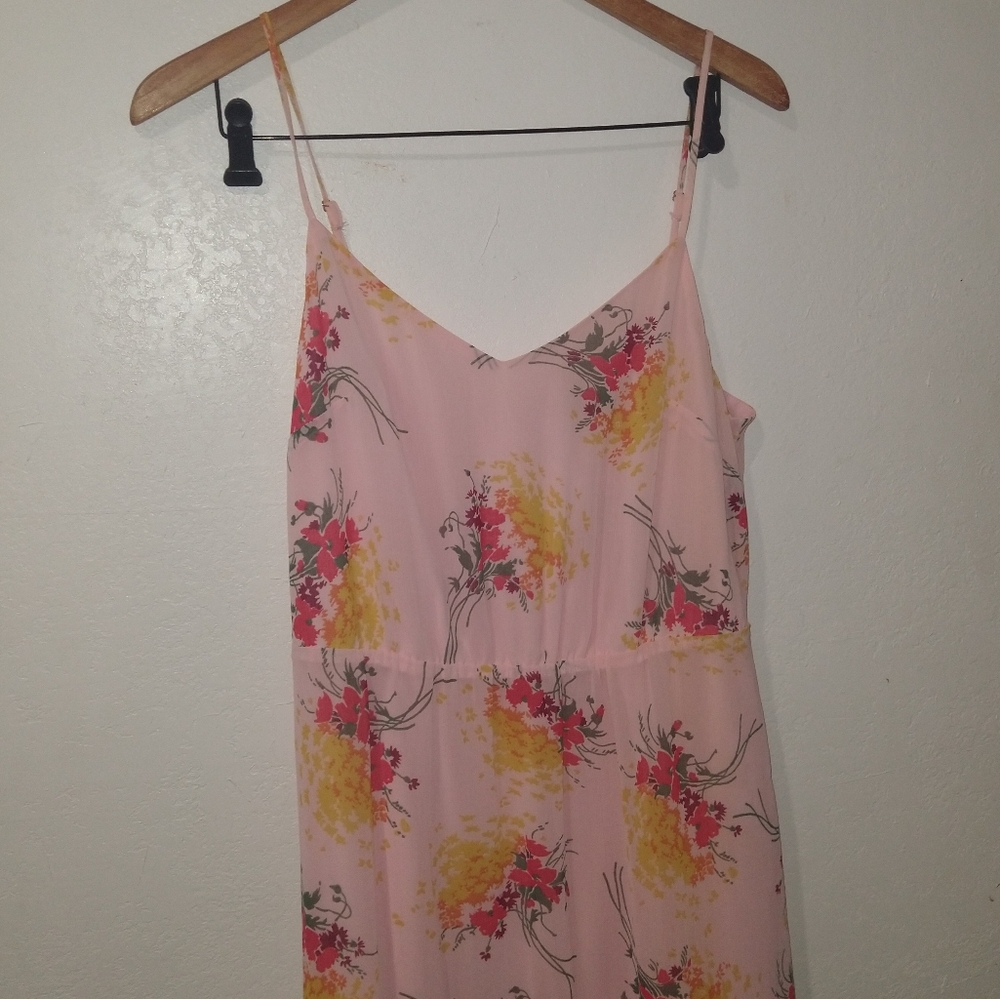 NWT J.CREW Sunburst Pink Floral Tiered Maxi Dress - Picture 5 of 9